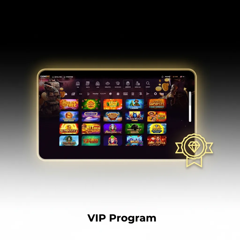 VIP Program tiers: Silver, Gold, Platinum, Diamond with cashback, higher limits, priority payouts across sports and casino