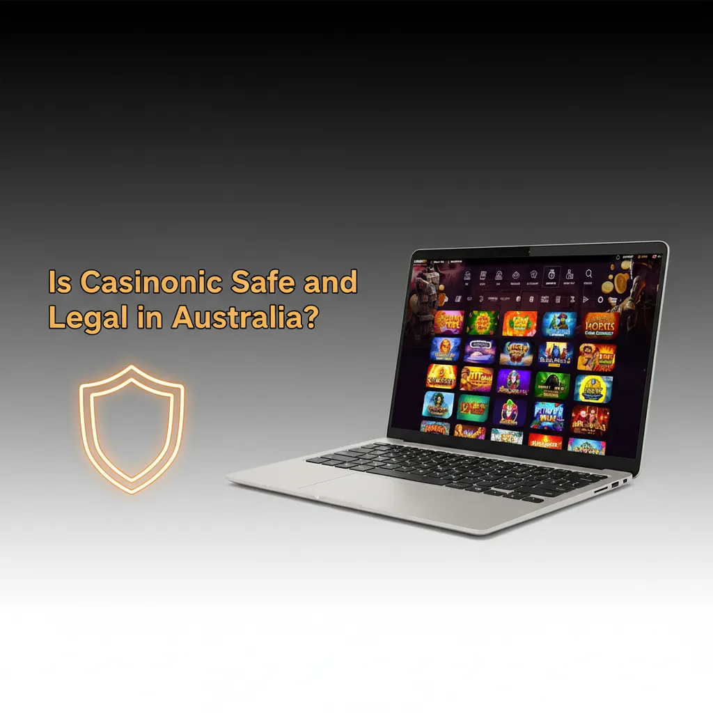 Casinonic safety in Australia: SSL padlock, licence badge, privacy and responsible gaming icons, follow local laws.