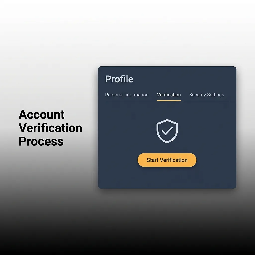 User submitting identity documents and receiving confirmation for account verification process on digital platform