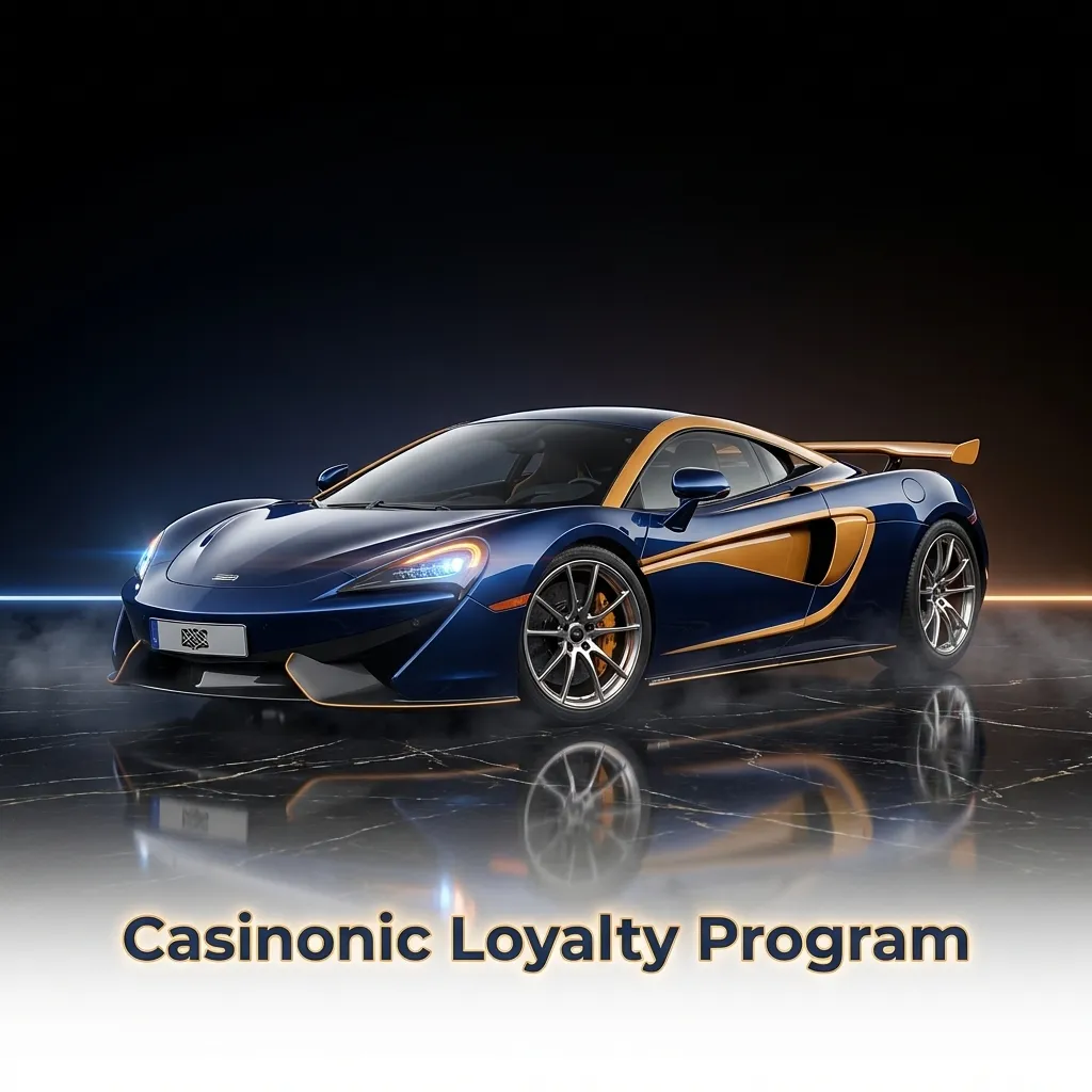 Casinonic loyalty program tiers from Bronze to Diamond with cashback rates and point thresholds displayed