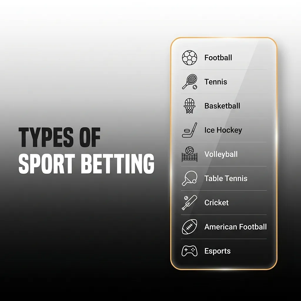 Sports betting interface showing AFL, cricket, NRL, tennis, and football wagering options for Australian punters.