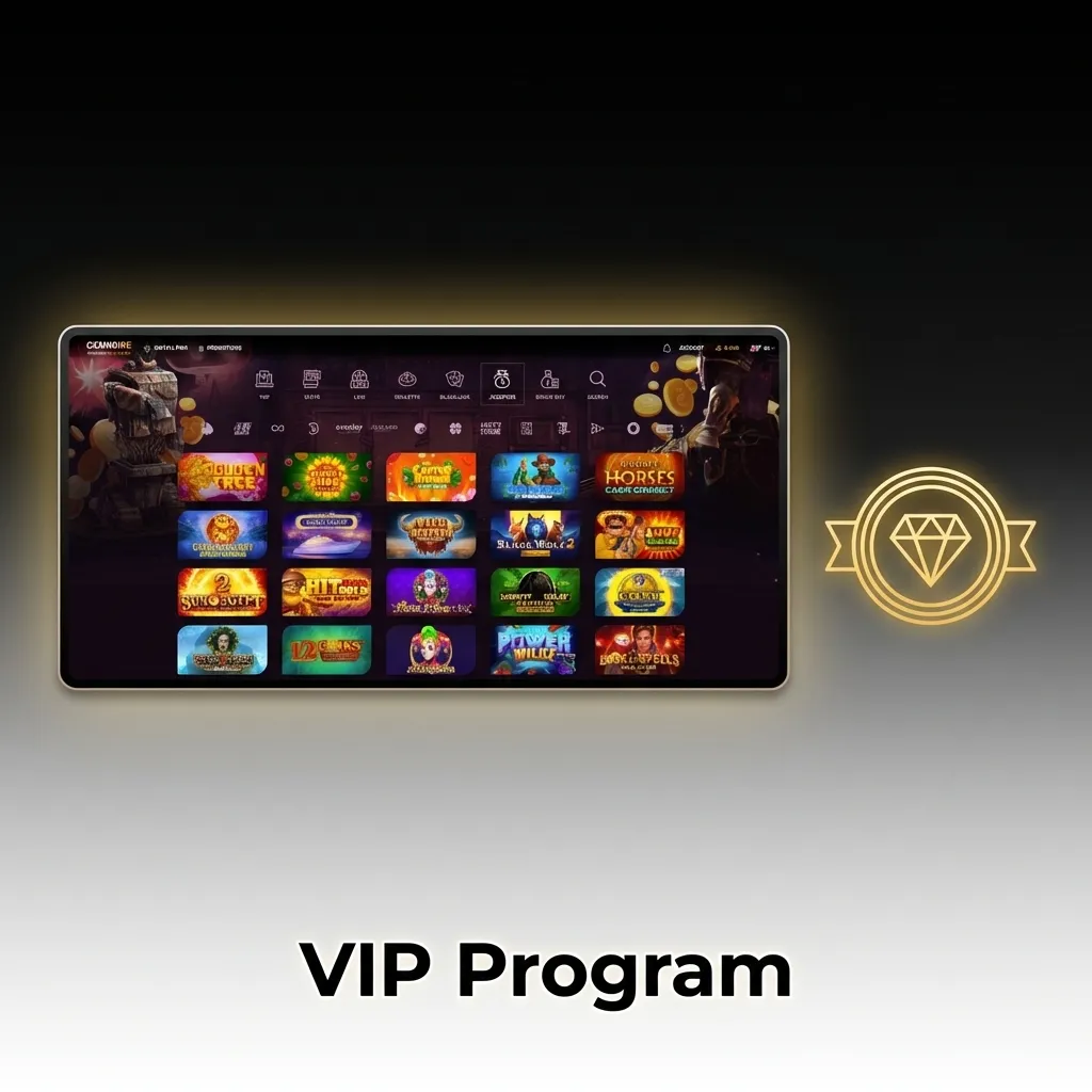 Casinonic VIP loyalty program tiers from Bronze to Diamond with exclusive rewards for Australian players